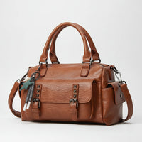 SaneShoppe-Stylish Faux Leather Crossbody Bag - Chic Gift for Her - Trendy Shoulder Tote for Women