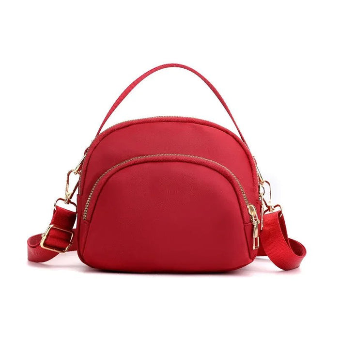 SaneShoppe - Women Handbag and Purse 2025 New Designer 3 Layers Large Capacity Shoulder Bags Lady Crossbody Bag Sweet Red Black Bolso Mujer
