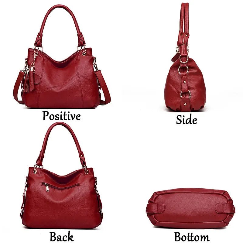 SaneShoppe-Designer Genuine Leather Women's Handbags Crossbody Tote Shoulder Bags