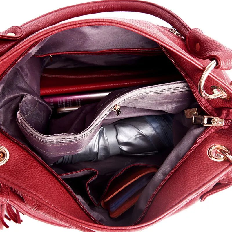 SaneShoppe-Designer Genuine Leather Women's Handbags Crossbody Tote Shoulder Bags