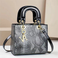 SaneShoppe-Bright Leather Shoulder Bag for Women - Luxury Designer Crossbody Messenger Handbag