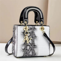 SaneShoppe-Bright Leather Shoulder Bag for Women - Luxury Designer Crossbody Messenger Handbag