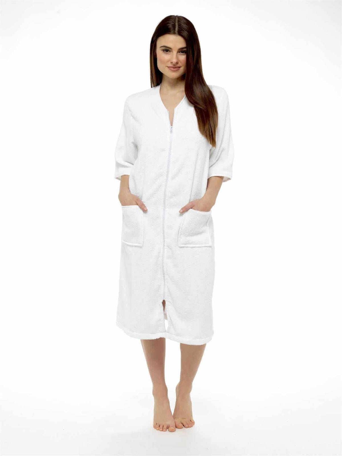 SaneShoppe-Luxurious Women's Terry Bathrobe for Ultimate Post-shower Comfort by Daisy Dreamer