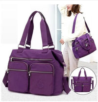 SaneShoppe-Waterproof Nylon Shoulder Bag for Women Big Handbag Crossbody Purses