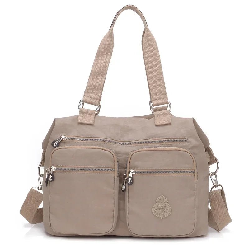 SaneShoppe-Waterproof Nylon Shoulder Bag for Women Big Handbag Crossbody Purses