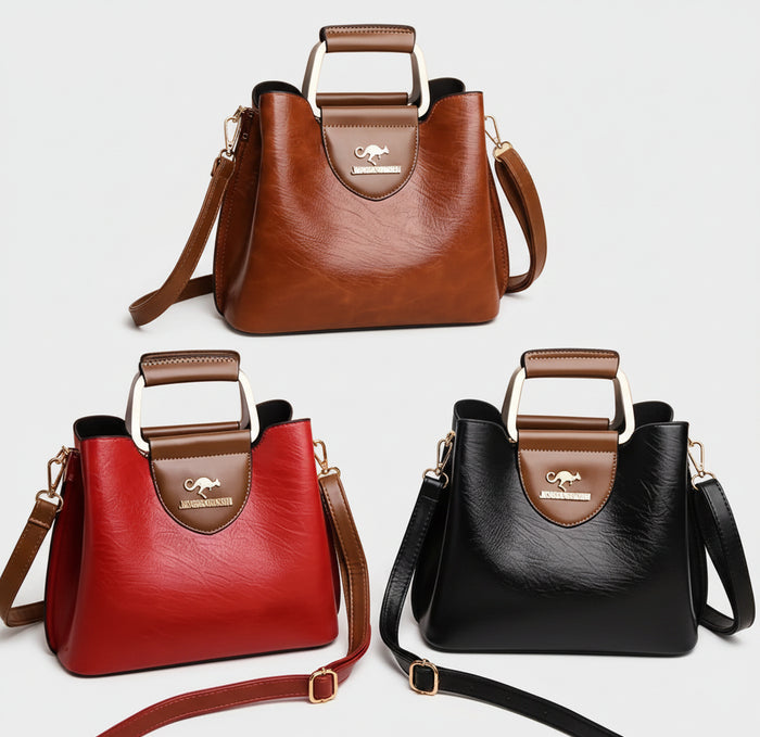 SaneShoppe-Vintage Women's Fashion Tote Bag with Multiple Pockets