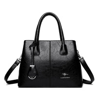 SaneShoppe - Women's PU Leather Handbags Ladies Large Tote Bag Female Square Shoulder Bags Bolsas Femininas Sac Fashion Crossbody Bags Purse