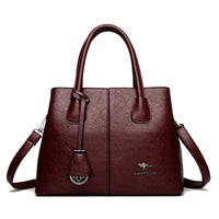 SaneShoppe - Women's PU Leather Handbags Ladies Large Tote Bag Female Square Shoulder Bags Bolsas Femininas Sac Fashion Crossbody Bags Purse