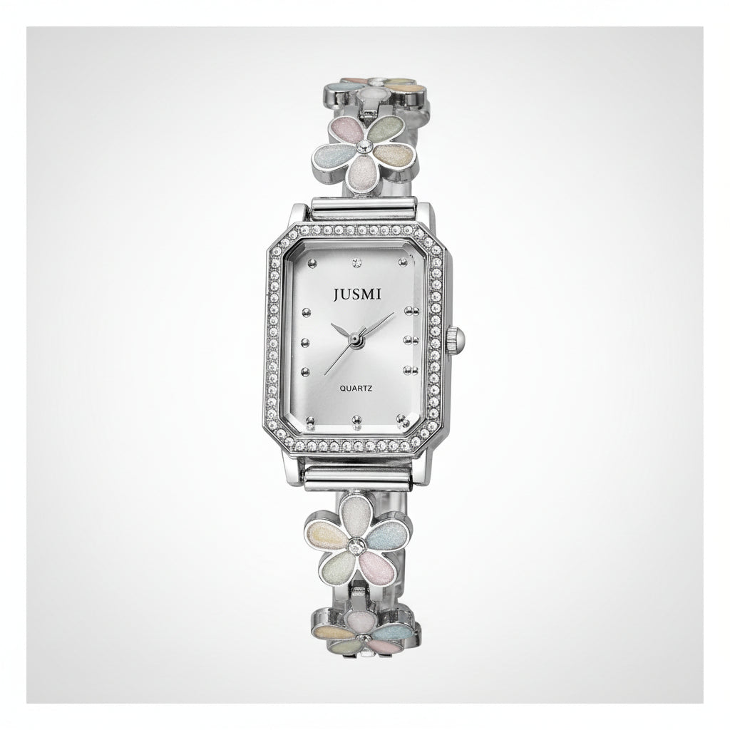 SaneShoppe-Square Design Women's Wristwatch 2026 - Lightweight Luxury, Small-Circle Bracelet Style