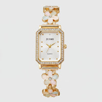 SaneShoppe-Square Design Women's Wristwatch 2026 - Lightweight Luxury, Small-Circle Bracelet Style