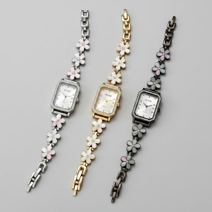 SaneShoppe-Square Design Women's Wristwatch 2026 - Lightweight Luxury, Small-Circle Bracelet Style