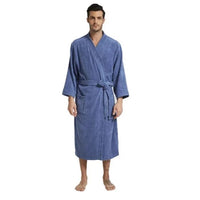 SaneShoppe - Men Long Terry Bath Robe Kimono Towel Bathrobe Women Dressing Gown