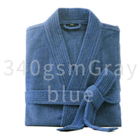 SaneShoppe - Men Long Terry Bath Robe Kimono Towel Bathrobe Women Dressing Gown