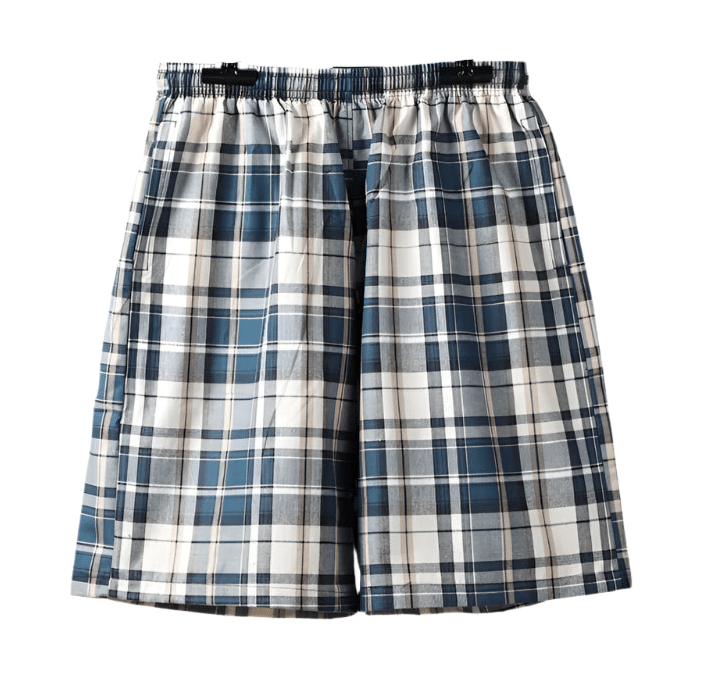 SaneShoppe 100% Cotton Men's Plaid Boxer Shorts - Comfortable, Loose Fit Sleepwear.