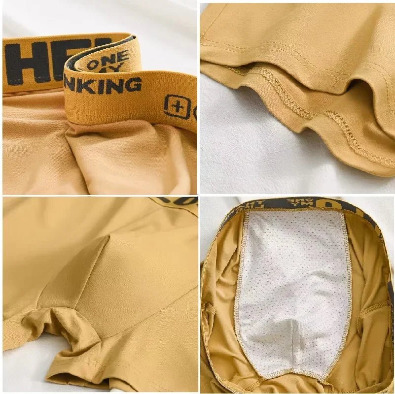 SaneShoppe - 1/5pcs Men's Underwear, Breathable Comfy Quick Drying Stretchy Boxer Trunks
