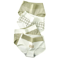 SaneShoppe - 4 - Pack Women's Plus Size Cotton Underwear Breathable Briefs