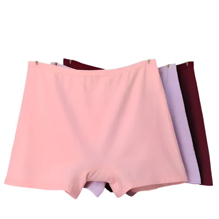 SaneShoppe - 6pcs Cotton Women's Plus Size High Waist Boxer Briefs Safety Panties