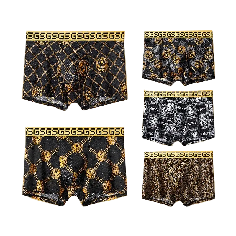 SaneShoppe - 8Pcs/Men's Boxer Antibacterial Underwear Boxers Panties Cotton Breathable Shorts Underpants