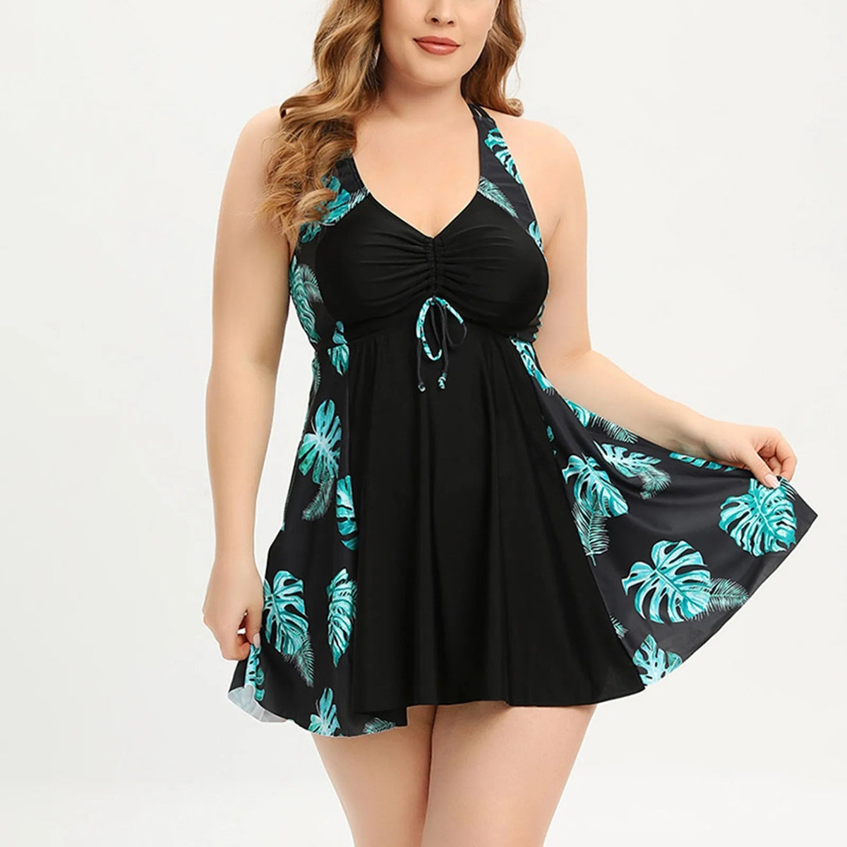 SaneShoppe - Big Flower Tankini Set for Women - Stylish Summer Swimsuit