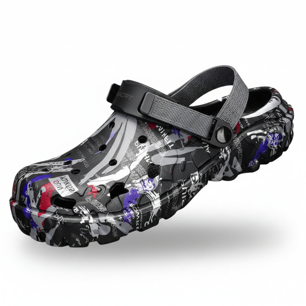 SaneShoppe - Camouflage Platform Slides for Men and Women Clogs Beach Sandals