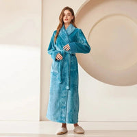 SaneShoppe - Coral Fleece Oversize Couple's Bathrobe - Autumn Winter Sleepwear