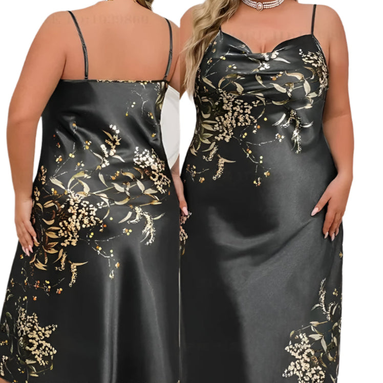 SaneShoppe - Female 1 or 2 - Piece Robe Set Nightgown Long Kimono Bathrobe 3XL, 5XL