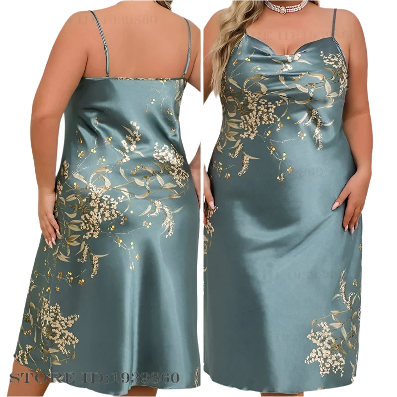 SaneShoppe - Female 1 or 2 - Piece Robe Set Nightgown Long Kimono Bathrobe 3XL, 5XL
