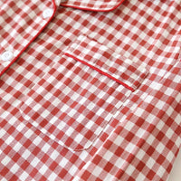 SaneShoppe Japanese Plaid Cotton Pajama Set for Couples - Spring/Summer Japanese Plaid Cotton Pajama Set for Couples - Spring/Summer