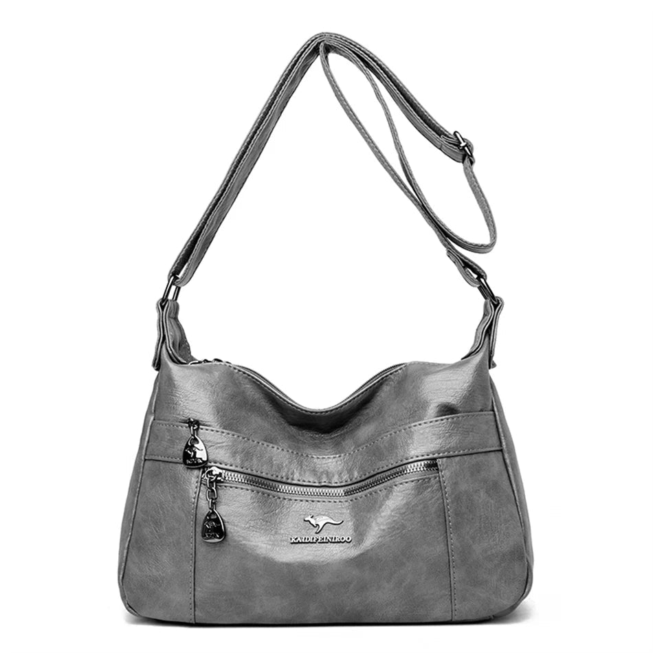 SaneShoppe - Luxury Genuine Brand Leather Shoulder Handbag for Women 2021 Designer Crossbody Messenger Bag