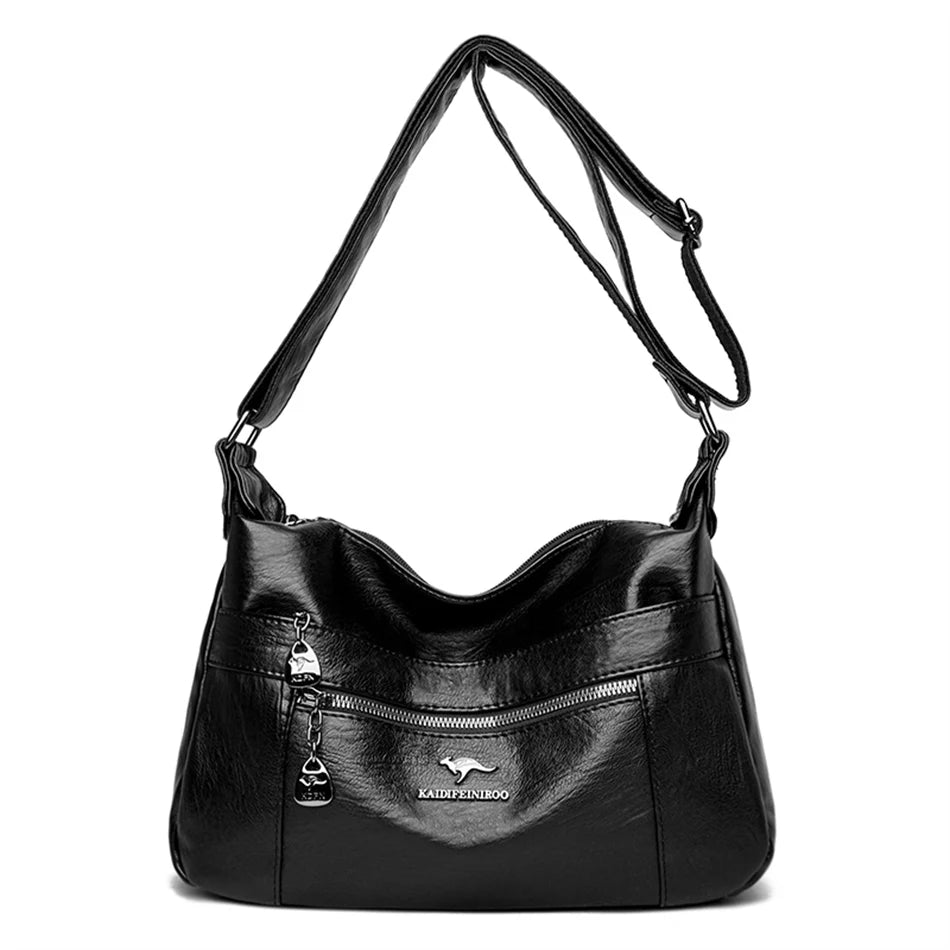SaneShoppe - Luxury Genuine Brand Leather Shoulder Handbag for Women 2021 Designer Crossbody Messenger Bag