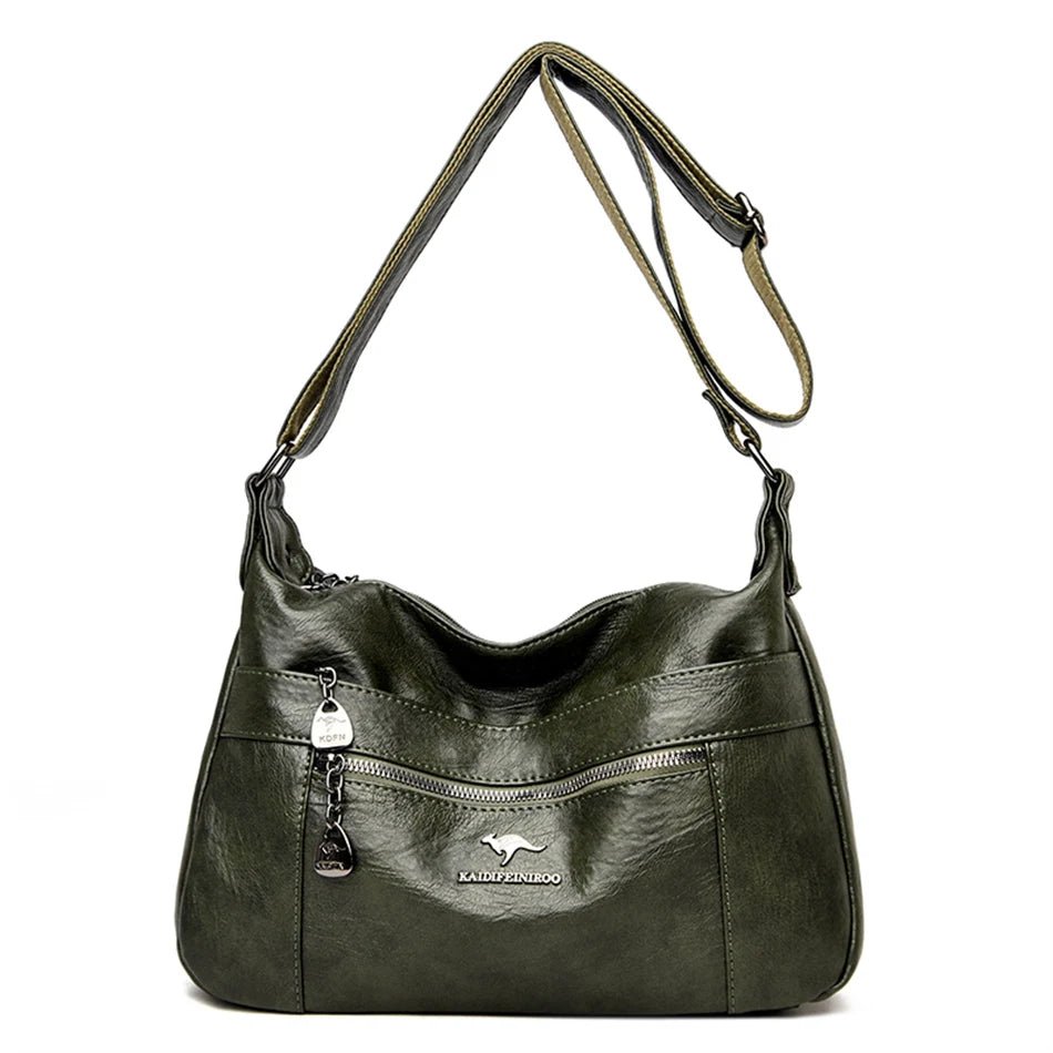 SaneShoppe Luxury Genuine Brand Leather Shoulder Handbag for Women 2021 Designer Crossbody Messenger Bag
