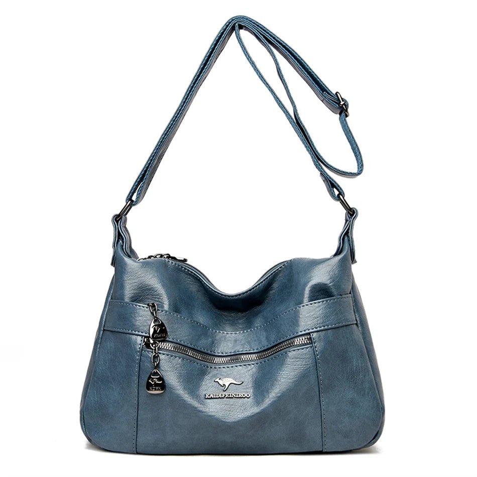 SaneShoppe Luxury Genuine Brand Leather Shoulder Handbag for Women 2021 Designer Crossbody Messenger Bag