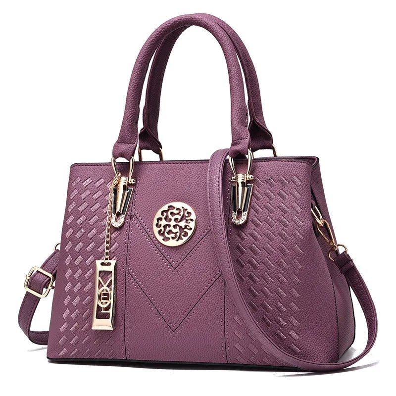 SaneShoppe - Luxury Leather Handbag for Women Designer Brand Shoulder Bag with Eye - Catching Short Length Fashion Purse Gift