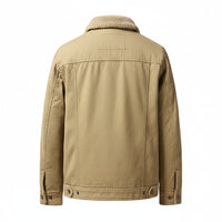 SaneShoppe - Men 2025 Winter New Fleece Thick Warm Jacket Men Fashion Casual Windproof Coat Men Autumn Outwear Outdoor Fur Collar Jacket Men