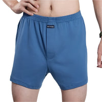 SaneShoppe - Men's 100% Cotton Boxer Shorts, High Waist, Casual Plaid, Plus Size (M - 3XL)