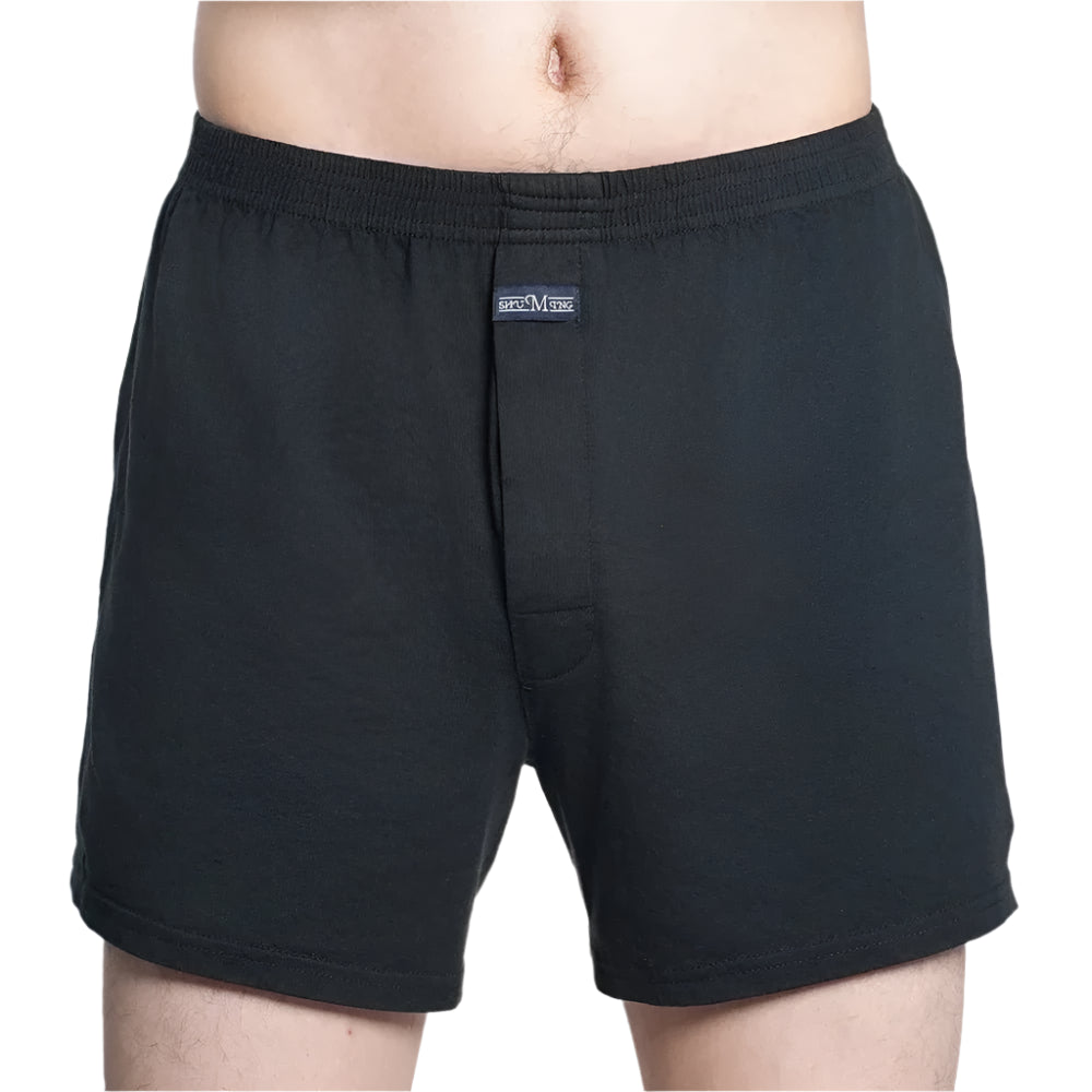 SaneShoppe - Men's High Waist Cotton Boxer Shorts, Casual Plaid Pajama Bottoms, Plus Size M - 3XL.