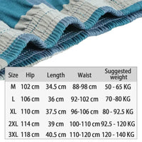 SaneShoppe - Men's High Waist Cotton Boxer Shorts, Casual Plaid Pajama Bottoms, Plus Size M - 3XL.
