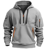 SaneShoppe-Windproof Hooded Zippered Jacket for Men, S-4XL Casual Patchwork Coat