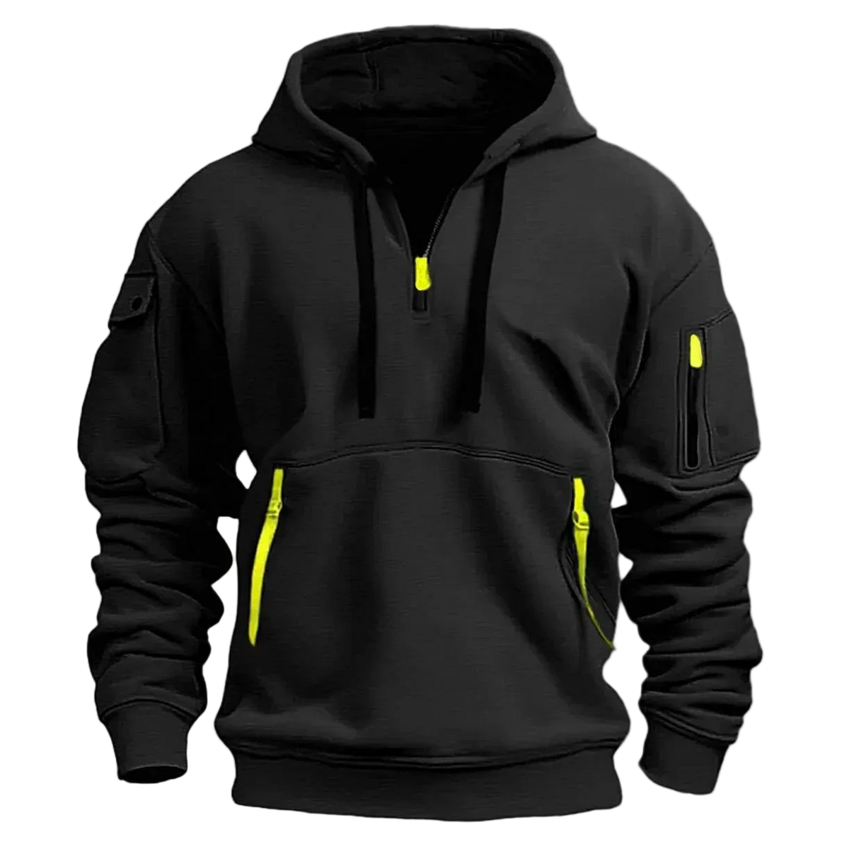 SaneShoppe-Windproof Hooded Zippered Jacket for Men, S-4XL, Spring/Autumn Casual Patchwork Cardigan