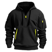 SaneShoppe-Windproof Hooded Zippered Jacket for Men, S-4XL, Spring/Autumn Casual Patchwork Cardigan