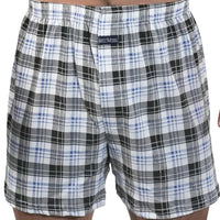 SaneShoppe Men's Plaid Cotton Pajama Bottoms - High Waist, Plus Size Boxers for Home Wear