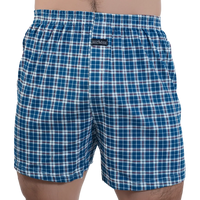 SaneShoppe - Men's Plaid Cotton Pajama Bottoms - High Waist, Plus Size Boxers for Home Wear