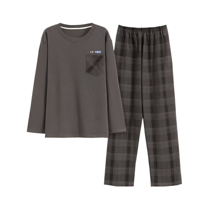 SaneShoppe - Men's Plus Size Cotton Pajama Set for Ultimate Comfort