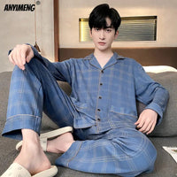 SaneShoppe - Men's Soft Poly Cotton Pyjamas in Big Sizes L - 4XL