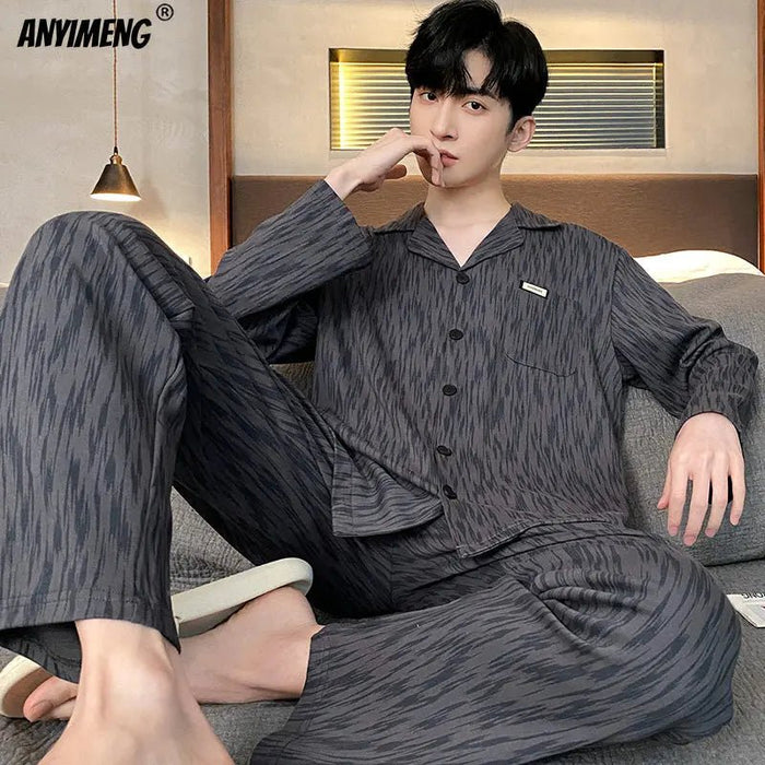 SaneShoppe - Men's Soft Poly Cotton Pyjamas in Big Sizes L - 4XL