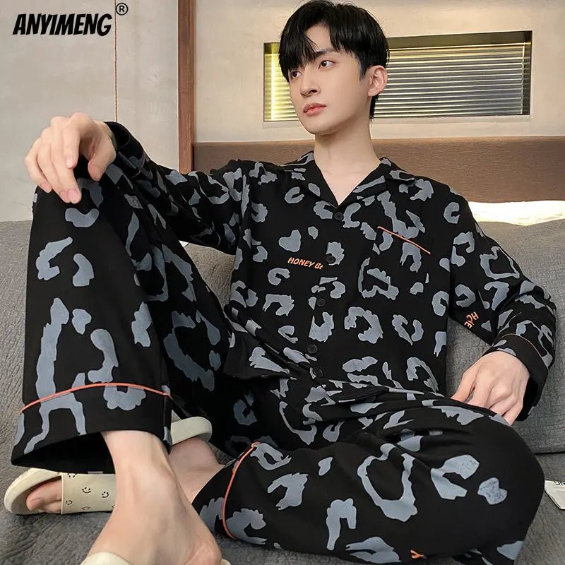 SaneShoppe - Men's Soft Poly Cotton Pyjamas in Big Sizes L - 4XL