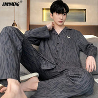 SaneShoppe - Men's Soft Poly Cotton Pyjamas in Big Sizes L - 4XL