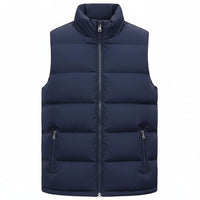 SaneShoppe - Mens Vest Jacket Warm Sleeveless Jackets Winter Waterproof Zipper Coat Autumn Stand - up Collar Casual Waistcoat Brand Clothing