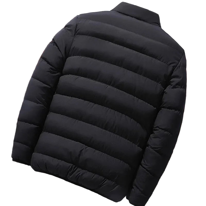SaneShoppe - Mens Winter Jackets Fashion Casual Windbreaker Stand Collar Thermal Coat Outwear Oversized Outdoor Camping Jacket Male Clothes
