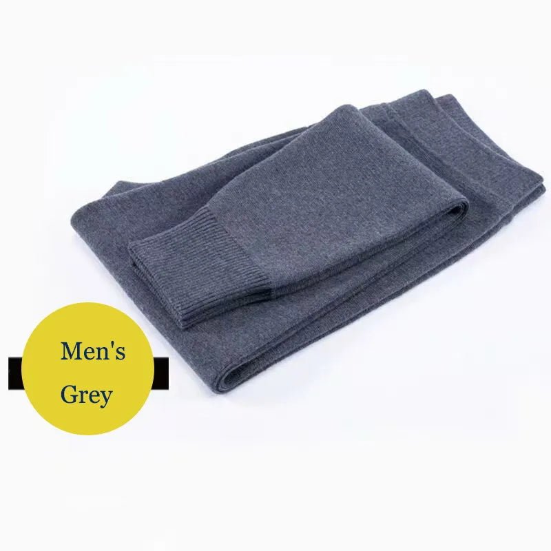 SaneShoppe - Merino Wool Thermal Underwear Men Winter Tights Women Leggings Pants for Mens Warm Long Johns Women Thick Panty